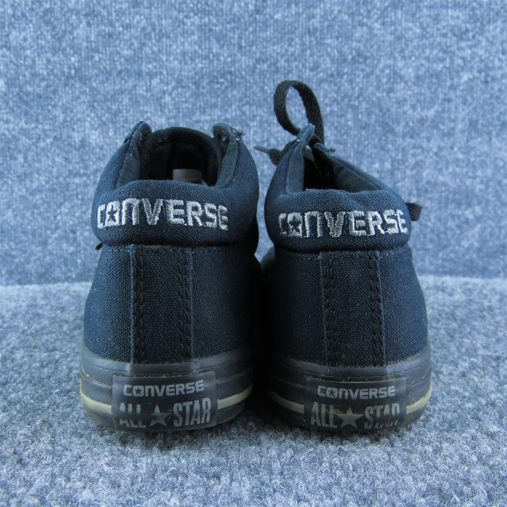 Converse Boys Sneaker Shoes Athletic Black Fabric Lace Up Size Y‎ 3 Medium